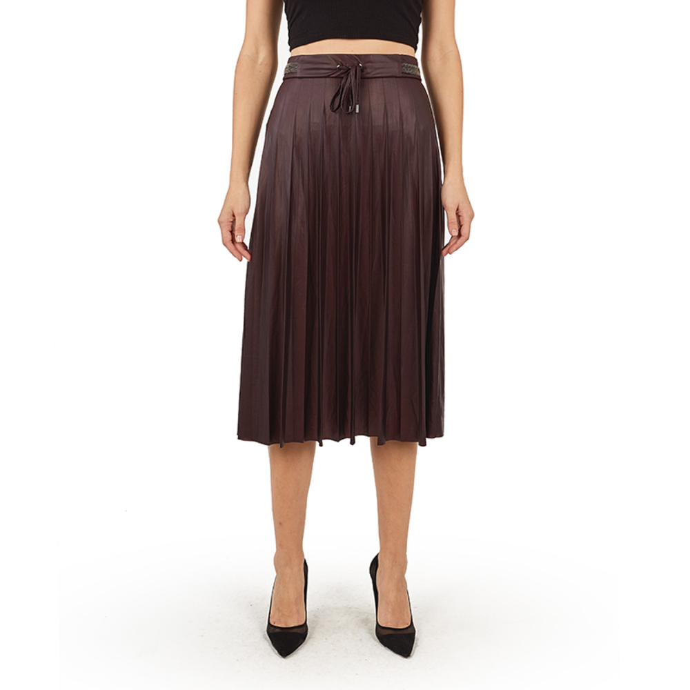Network Skirt Women Bordo